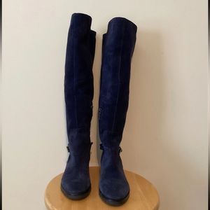 Karl Lagerfeld Paris Women's Skylar Suede Over the Knee Tall Boots. Size 6.5 M